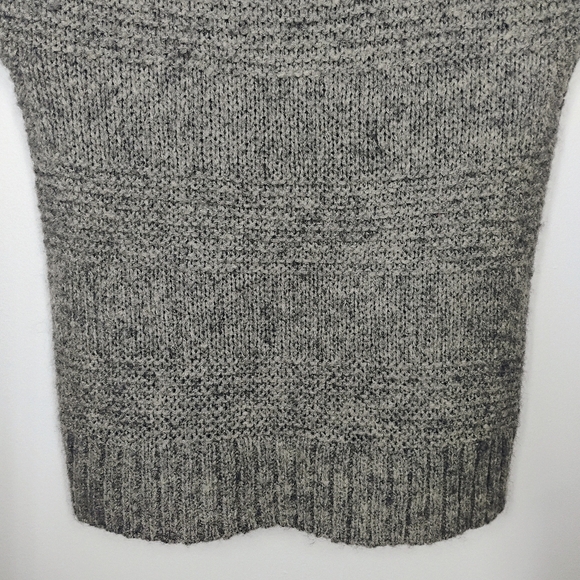 American Eagle Mohair Wool Blend Y2K Sweater Top Womens Large Gray Bella Swan - Picture 2 of 10